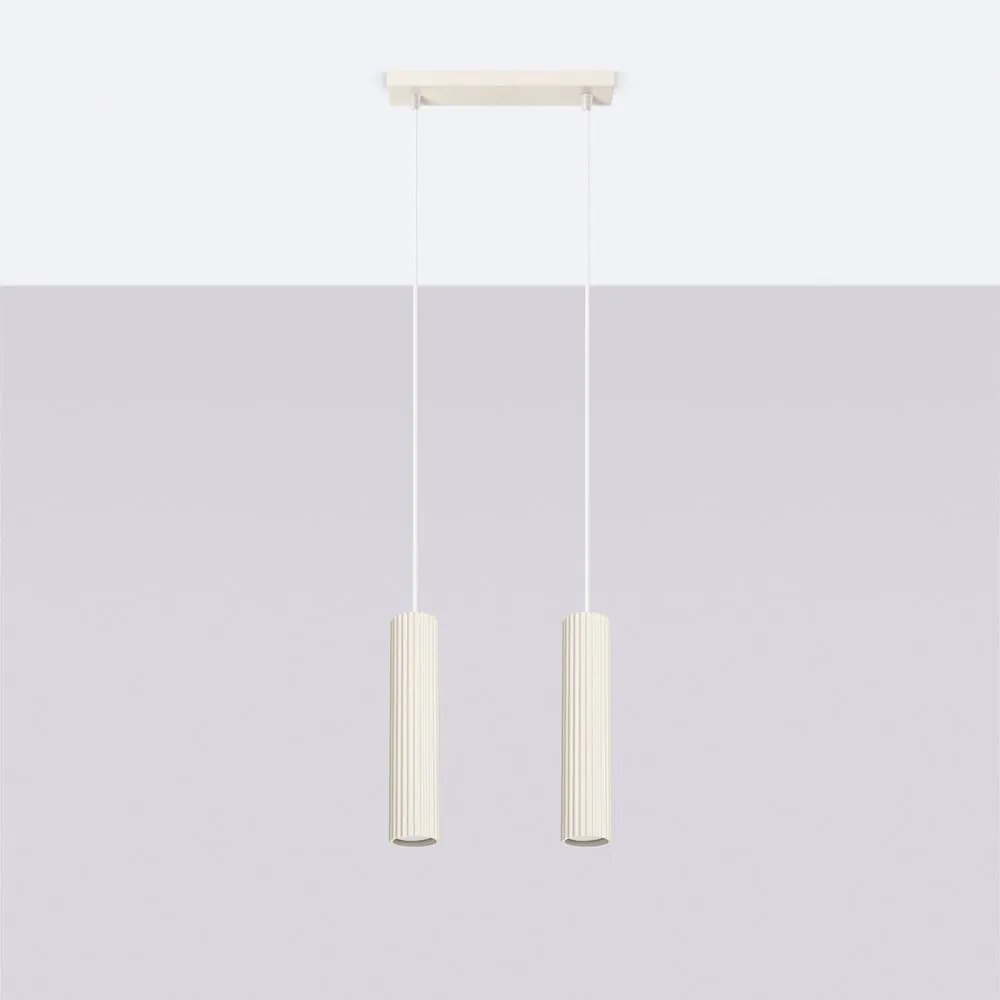 Krémszínű függőlámpa Gleam – Sollux