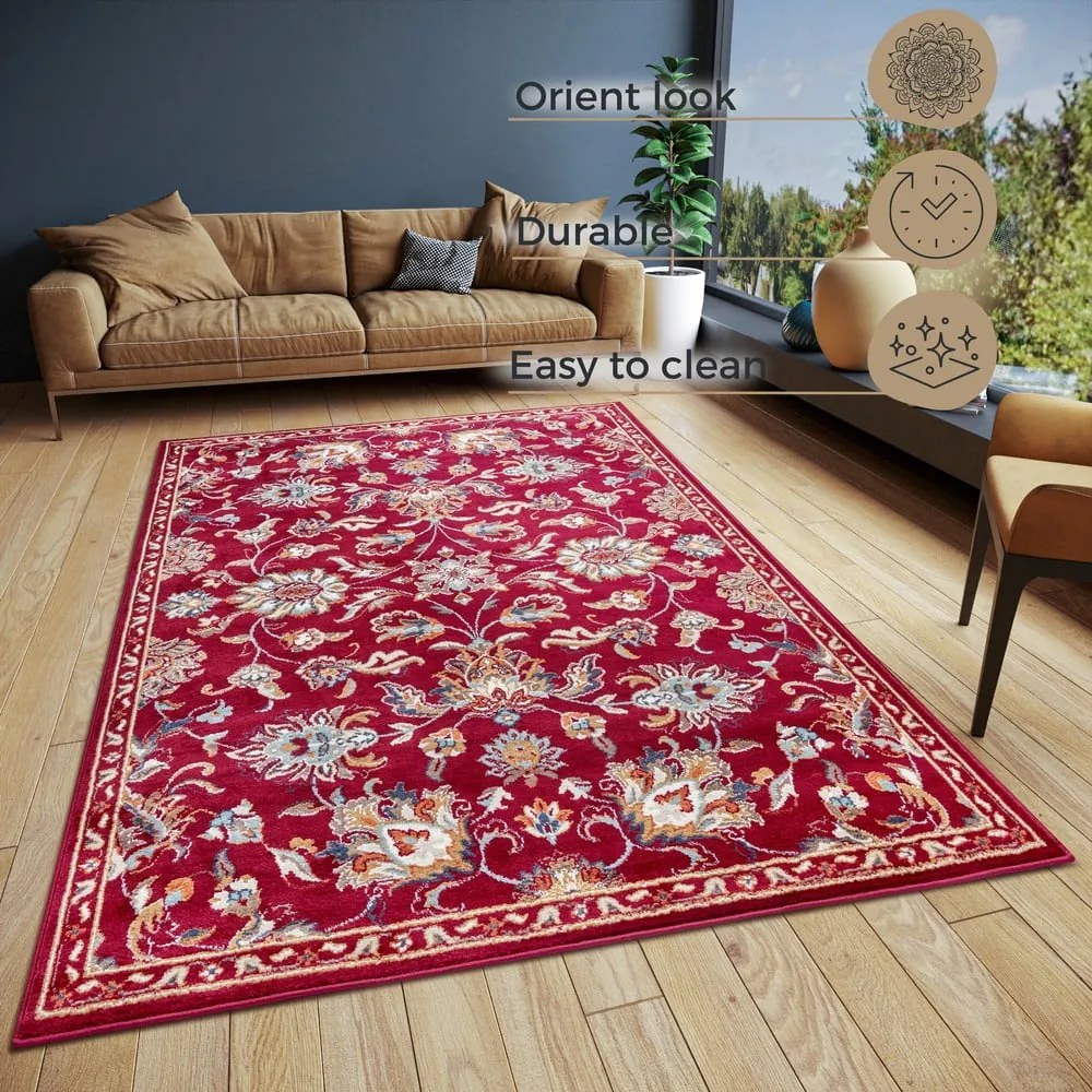 Piros szőnyeg 57x90 cm Orient Caracci – Hanse Home