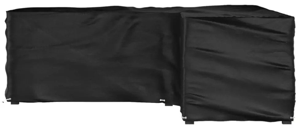 L-alakú kerti bútorhuzat 16 fűzőlyukkal 285 x 285 x 90 cm