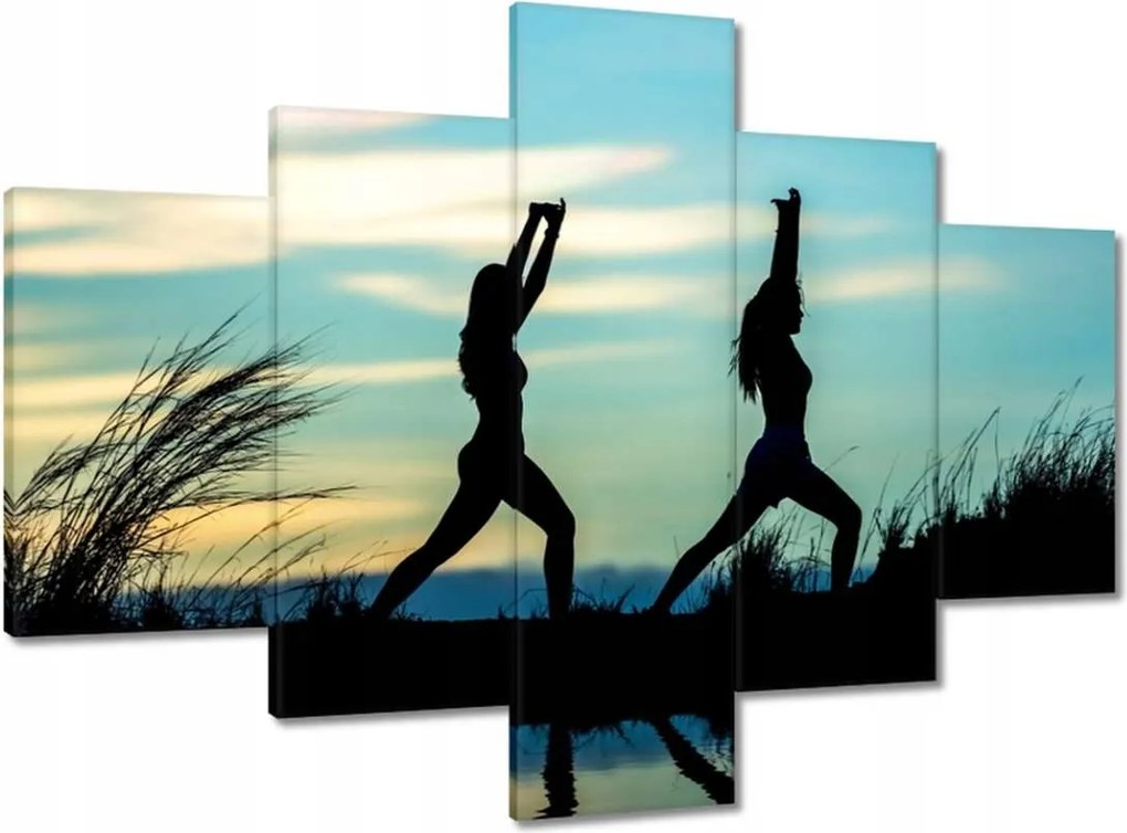 Vászonkép 100x70 Reggeli jóga