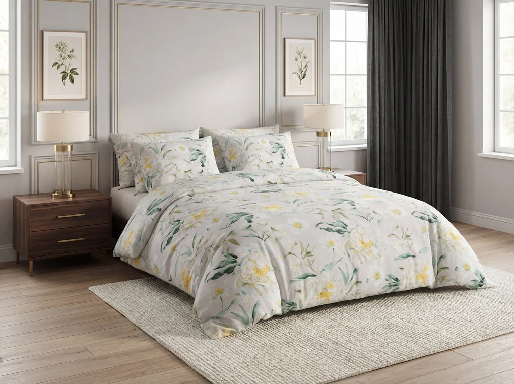 Mikroszálas ágyneműhuzat ELYSIA, világosszürke Ágyneműhuzat mérete: 2 db 70 x 80 cm | 160 x 200 cm