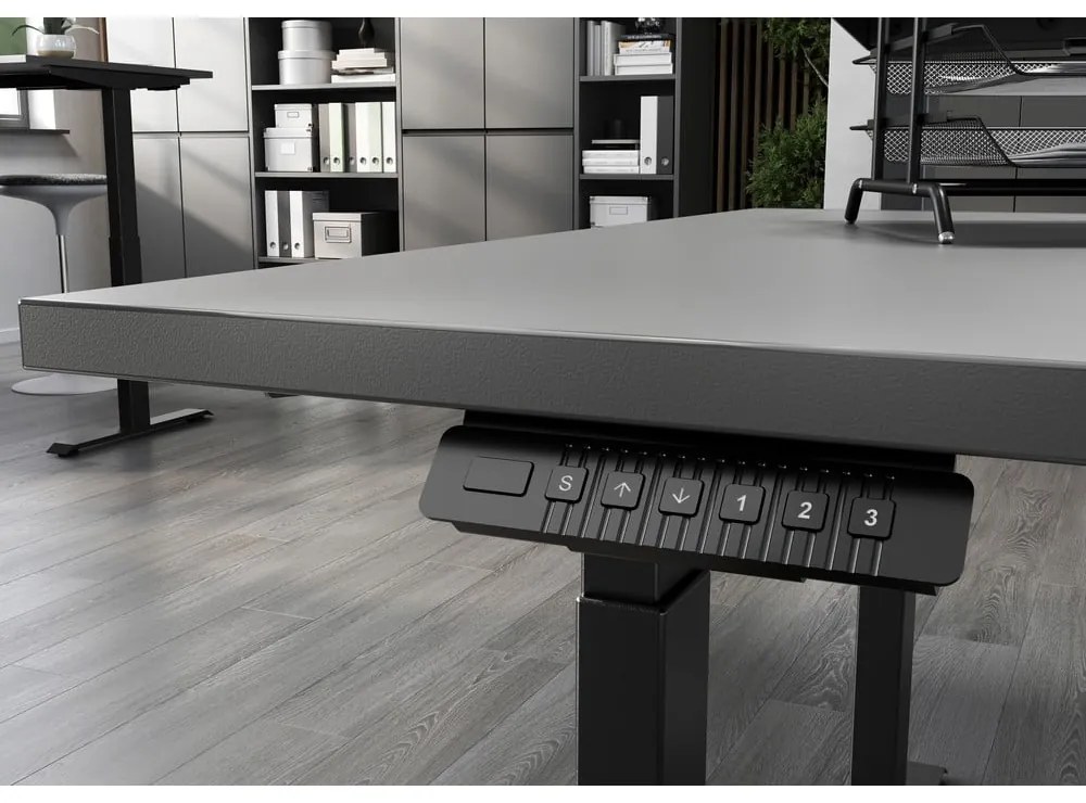Állítható íróasztal elektromosan állítható magassággal 80x160 cm Bedano – Germania
