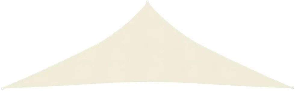 krémszínű HDPE napvitorla 160 g/m² 4 x 4 x 5,8 m