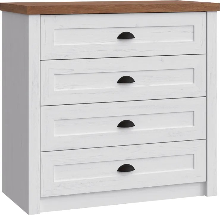 Komód, sosna andersen/tölgyfa lefkas, PROVANCE K4