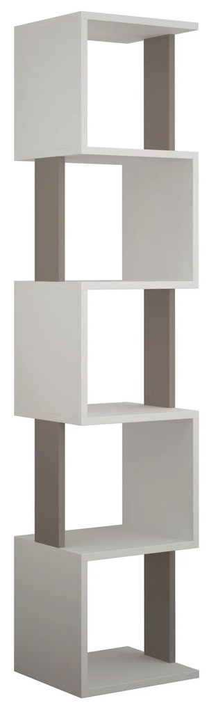könyvespolc Piri - White, Light Mocha