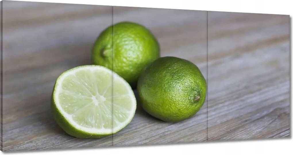 Vászonkép 120x60 Lime a deszkán