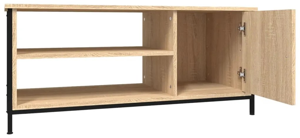 sonoma tölgyszínű szerelt fa TV-szekrény 100x40x45 cm