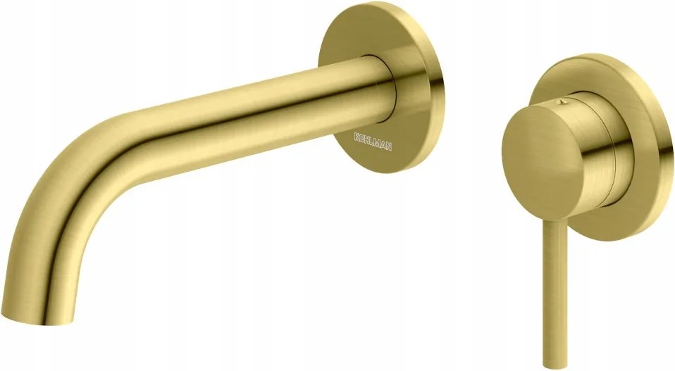 Falsík alatti mosdó csaptelep Kohlman Axel arany szálcsiszolt QW180AGDB