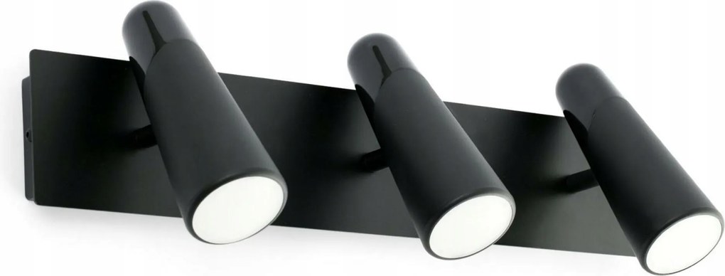 Faro Lao fali lámpa, 3x4W Led, fekete, forgatható, modern dizájn