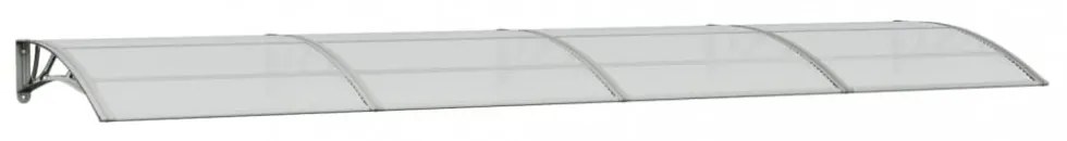 szürke polikarbonát ajtóelőtető 400 x 100 cm