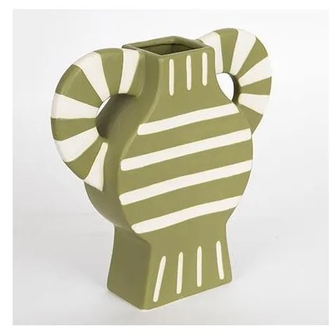 Kerámia váza 32x30,8 cm zöld