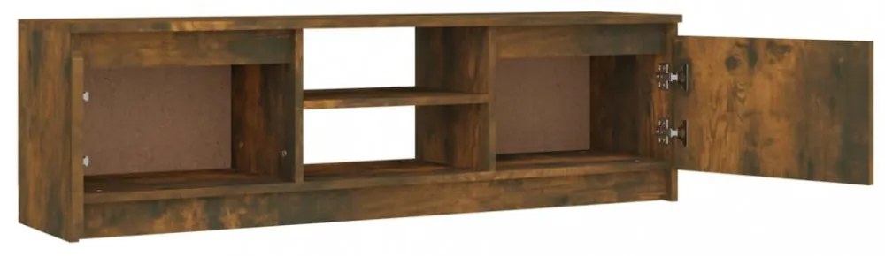 füstös tölgy színű szerelt fa TV-szekrény 120 x 30 x 35,5 cm