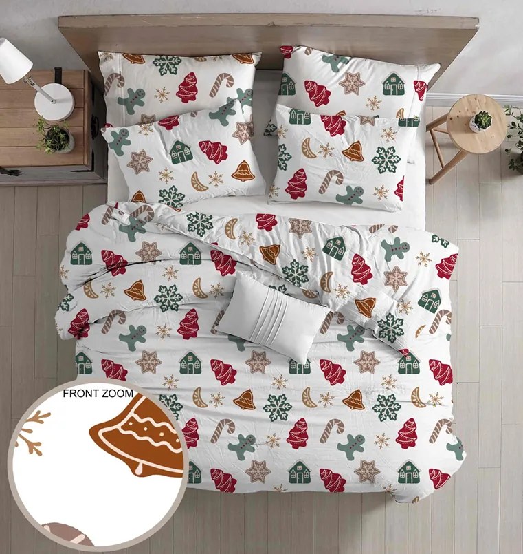 HOLLY fehér pamut ágyneműhuzat Ágyneműhuzat mérete: 70 x 90 cm | 140 x 200 cm