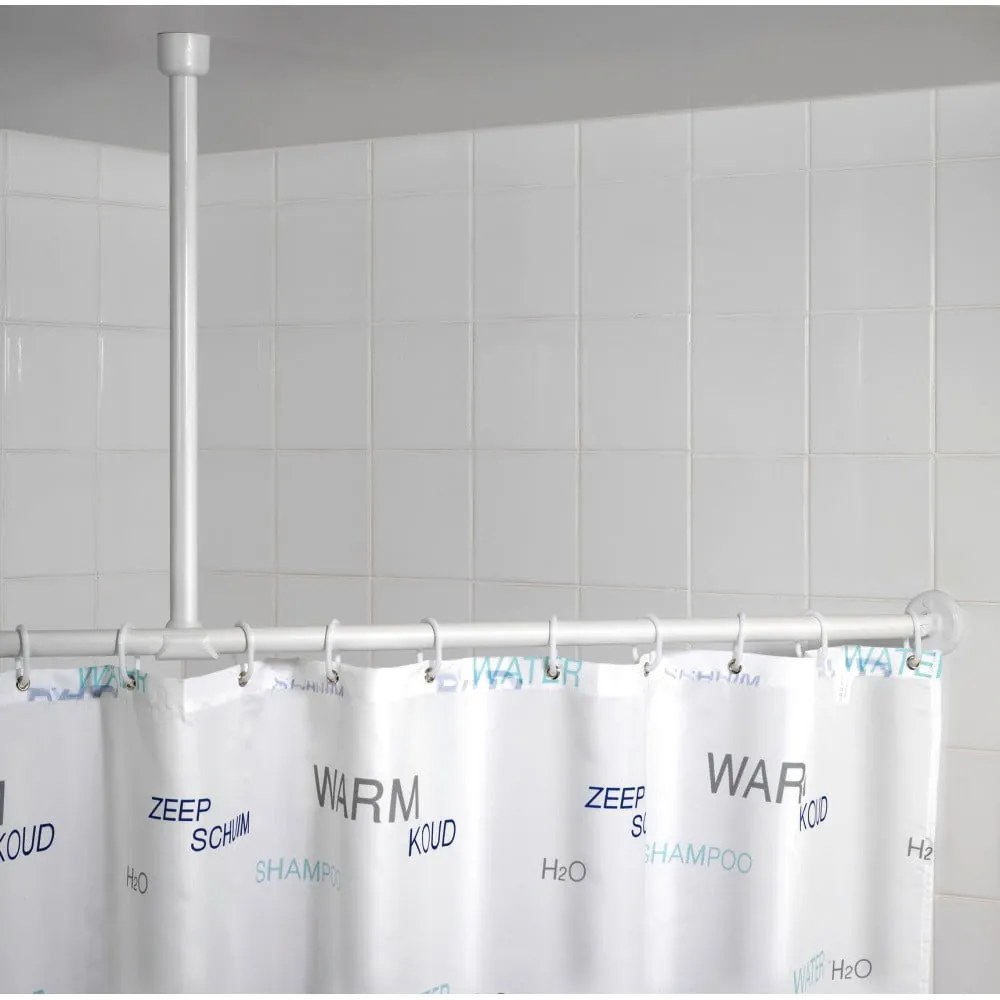 Fehér mennyezeti zuhanyfüggöny rúd, 57 cm - Wenko