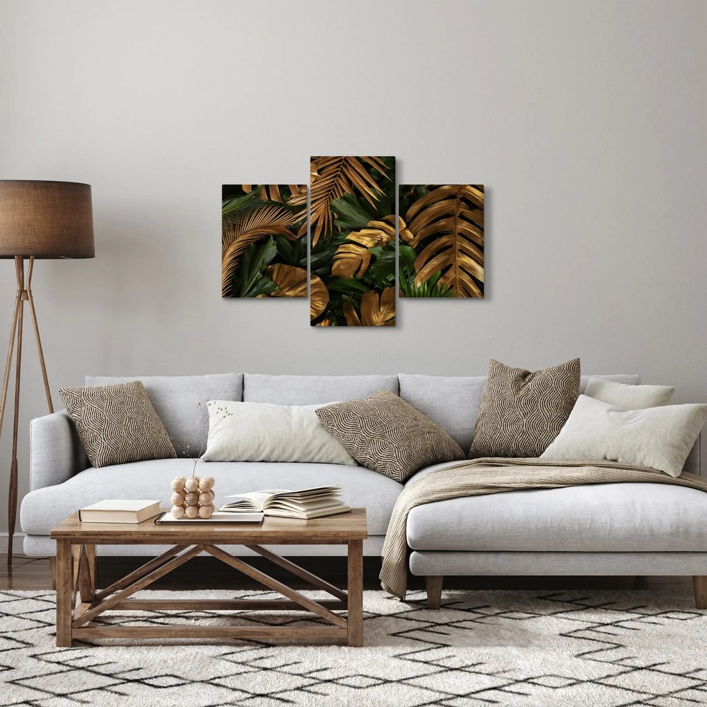 Kép - Arany levelek (90x60 cm)