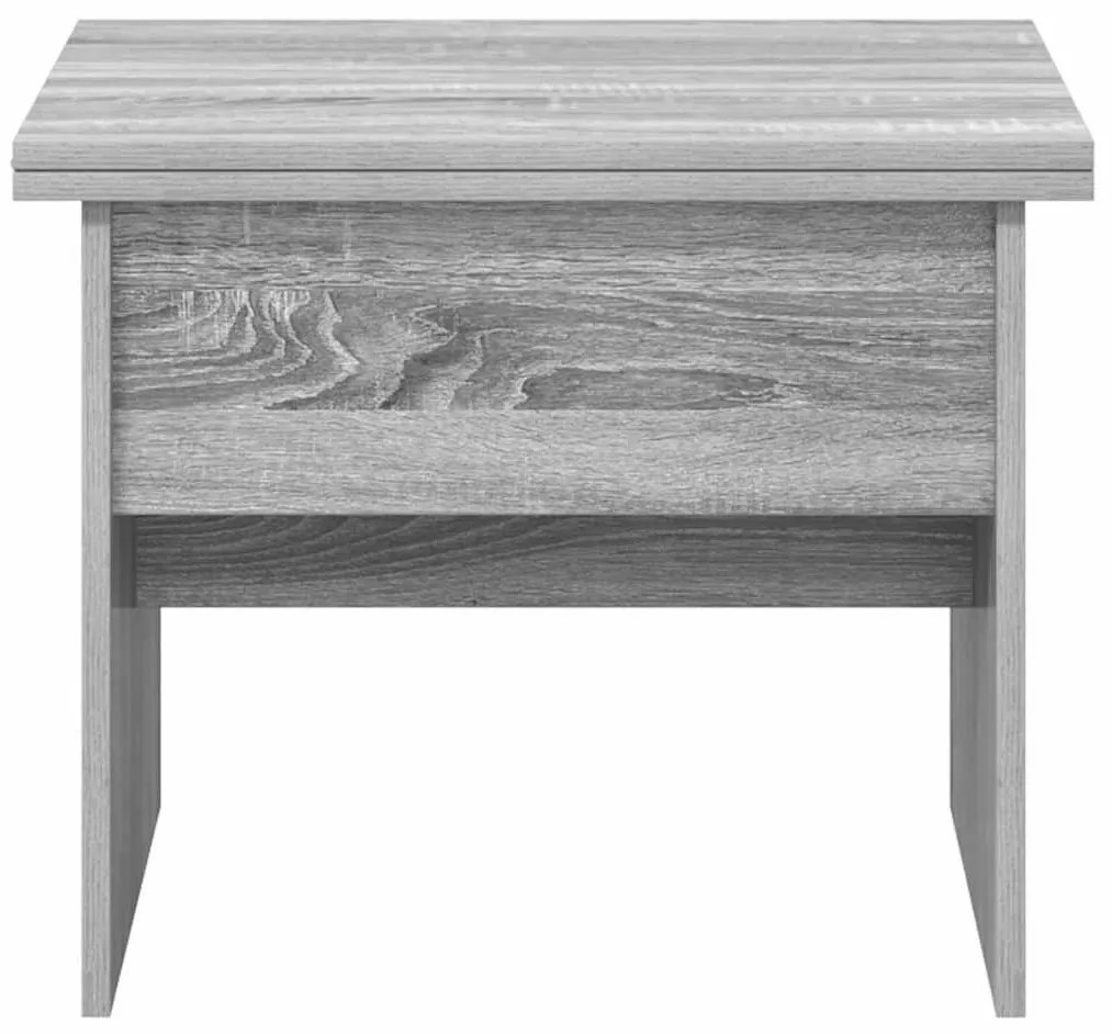 vidaXL Dohányzóasztal Szürke Sonoma 55 x 54,5 x 45 cm Faanyag