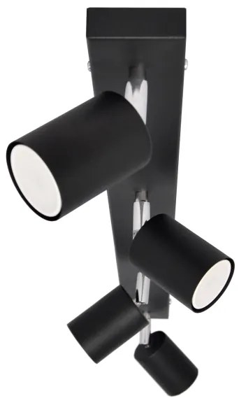 LED Spotlámpa TUNE 4xGU10/4,8W/230V fekete