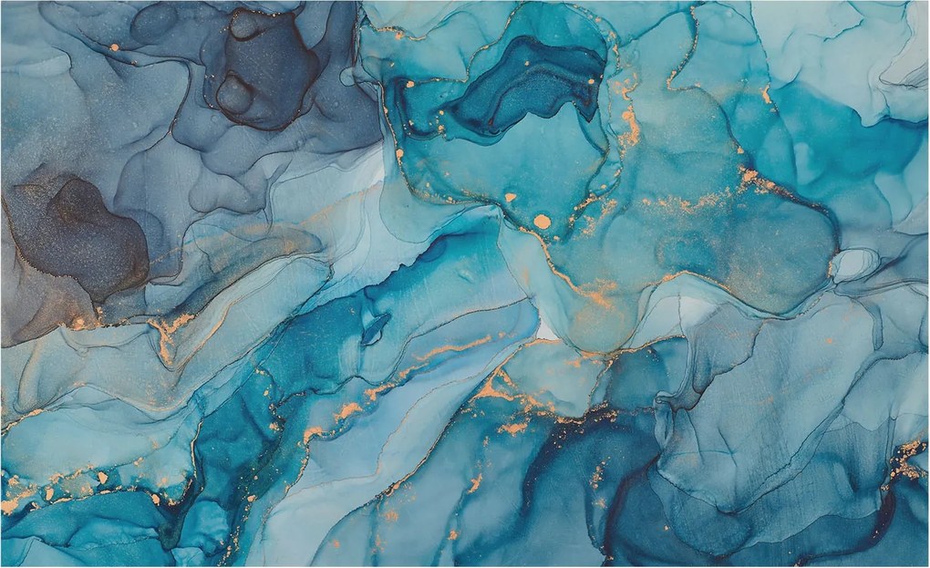 Fotótapéta Flizelina Fali Prémium 3D Kék absztrakt 416x254 Ragasztó