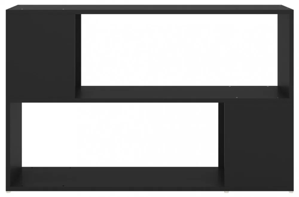 fekete szerelt fa könyvszekrény 100 x 24 x 63 cm