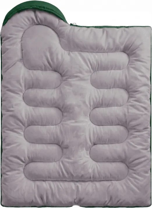 Hálózsák 2 az 1-ben SNOORA 210x75 cm, zöld