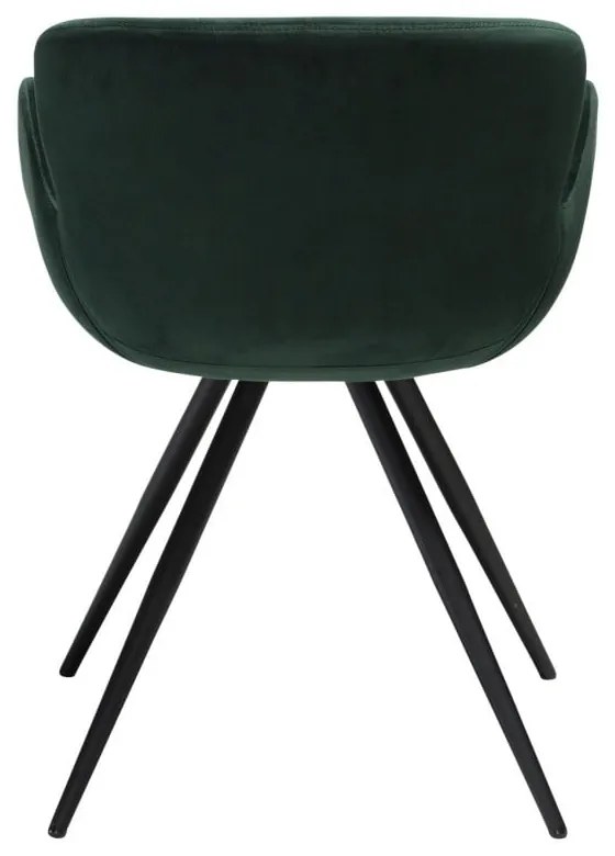 Zöld kárpitozott karfás étkezőfotel Gaia – DAN-FORM Denmark