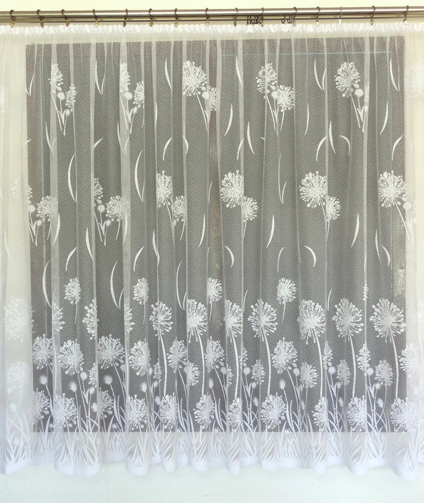 Mg Függöny jacquard 4328 Fehér 310X160 kész szalaggal