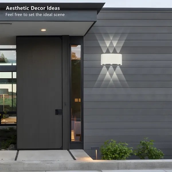 Brilagi - LED kültéri fali lámpa FLAREBOX LED/6W/230V fehér IP65