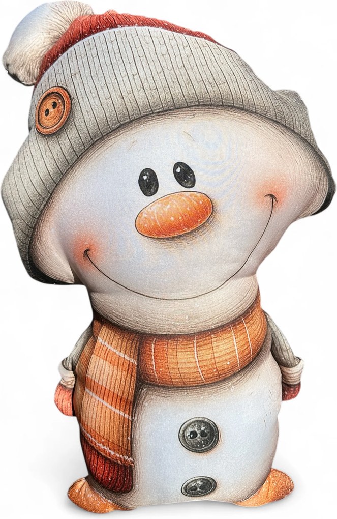 3D Hóember párna Hóember Karácsony antiallergén