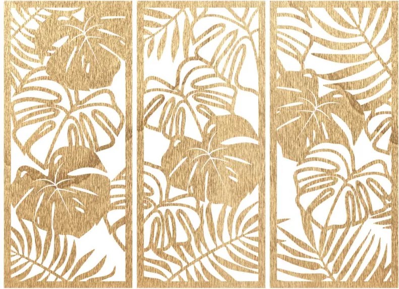 Háromrészes falfestmény szörnylevéllel | TROPICI