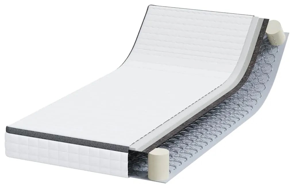 Matrac Fehér és Szürke 90 x 200 cm Bonell Rugó