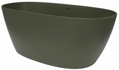 Különálló kád SAT Aula 160x78,7 cm öntött márvány bal és jobb is zöld zelená SATAULA1600G