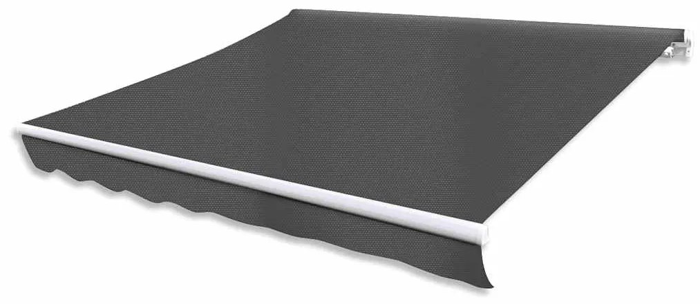 vidaXL feltekerhető motoros napellenző, antracitszürke, 400 cm