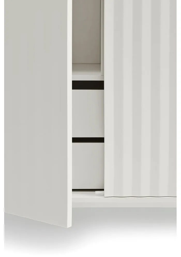 Sierra fehér magas komód 97x130 cm - Teulat