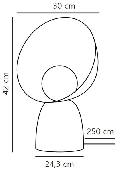 DFTP by Nordlux - Asztali lámpa HELLO 1xE14/25W/230V barna