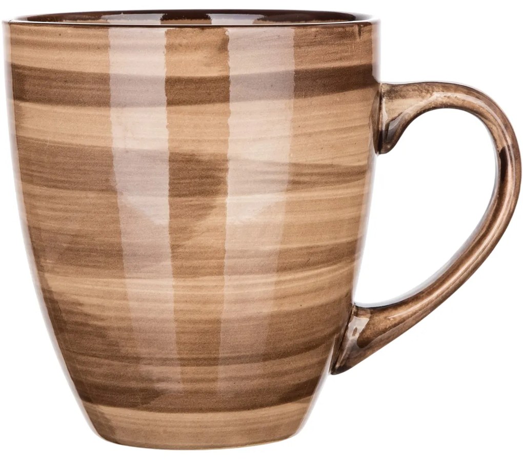 Banquet PALAS 6 db-os kerámia bögre készlet , 400 ml, barna