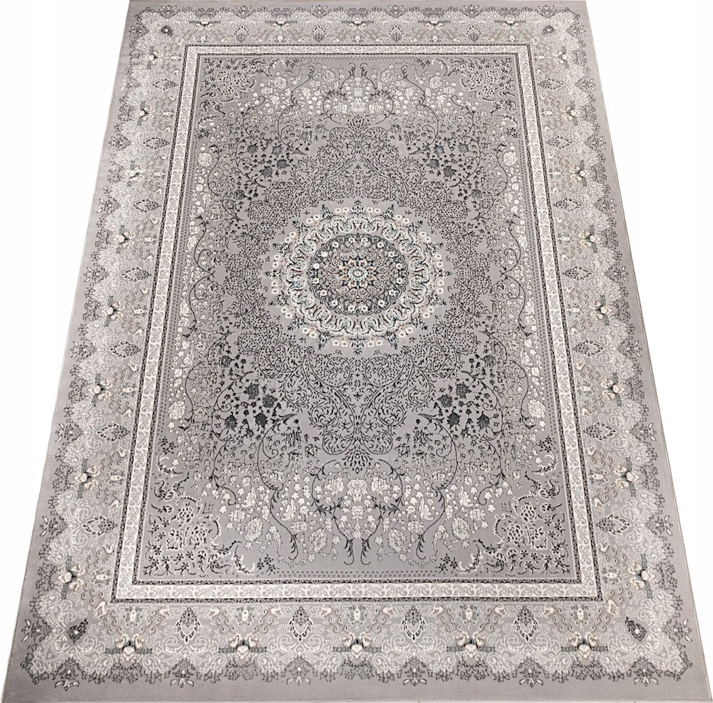 Nappali Szőnyeg Nagy Szürke Puha 200x290 Modern Stílusos Glamour Divatos