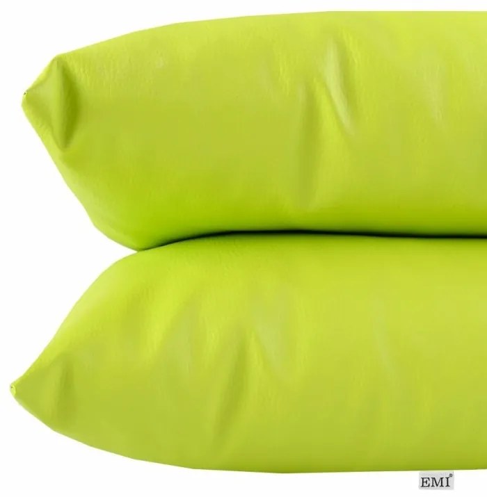 EMI lime színű műbőr párna, Párna 50x50 cm