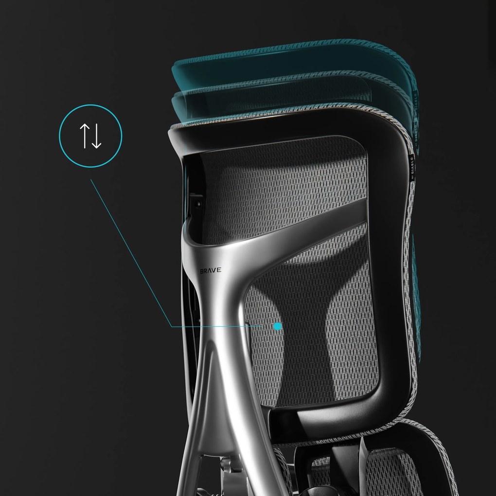 Prémium ergonomikus irodai szék lábtartóval fekete Premium Normal Size: Diablo V-Kinetic