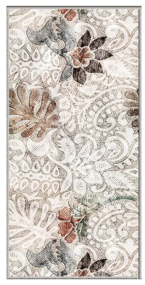 Bézs mosható futószőnyeg 58x190 cm Vintage Garden – Oyo Concept