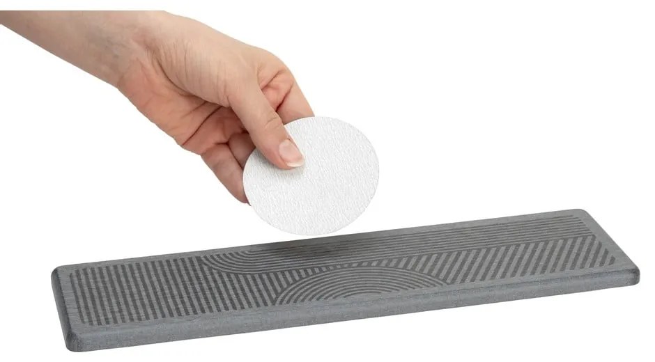 Szürke kovaföld edénycsepegtető alátét 30x8 cm Damon – Wenko