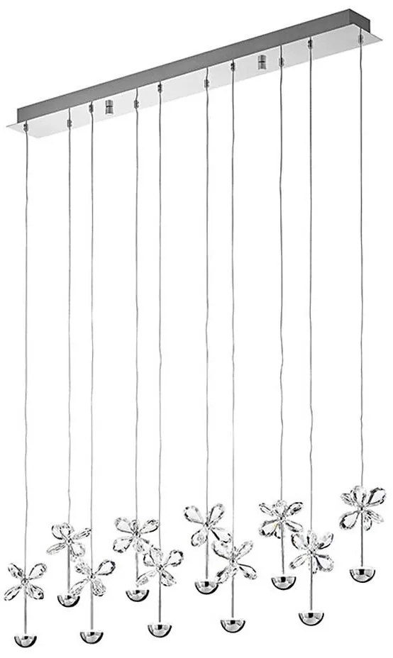 Eglo 93663 - PIANOPOLI LED csillár 10x2,5W 230V, kábelre szerelve