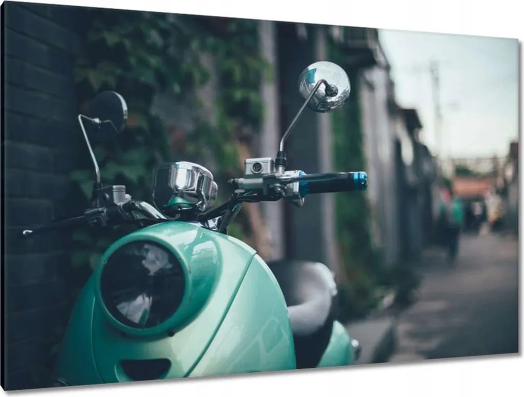 Képek 120x80 Türkiz robogó