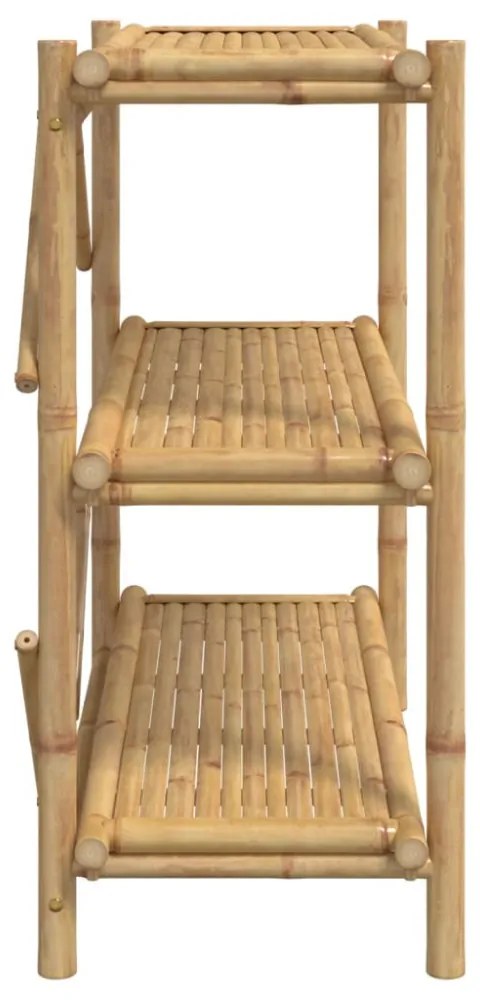 vidaXL 3 szintes bambusz polc 100 x 40 x 90 cm