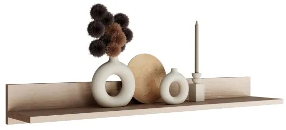 Fali polc BASIC 12x104 cm jackson hickory tölgy