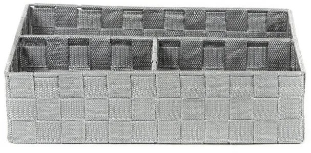 Szervező Compactor TEX 32 x 25 x 8 cm, 3 részes, szürke