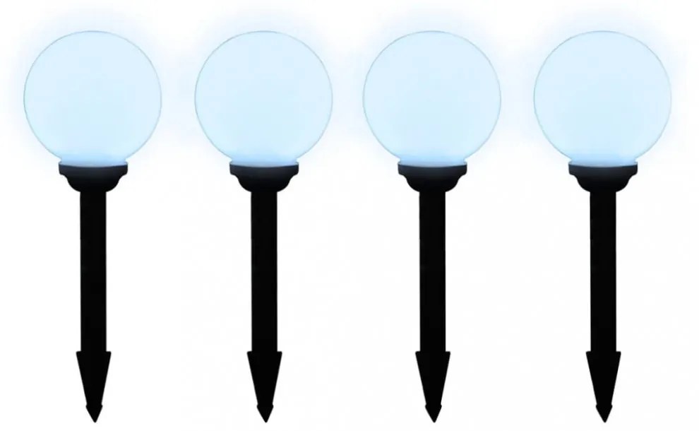 8 db kültéri gyalogjáró LED-lámpa cölöppel 15 cm
