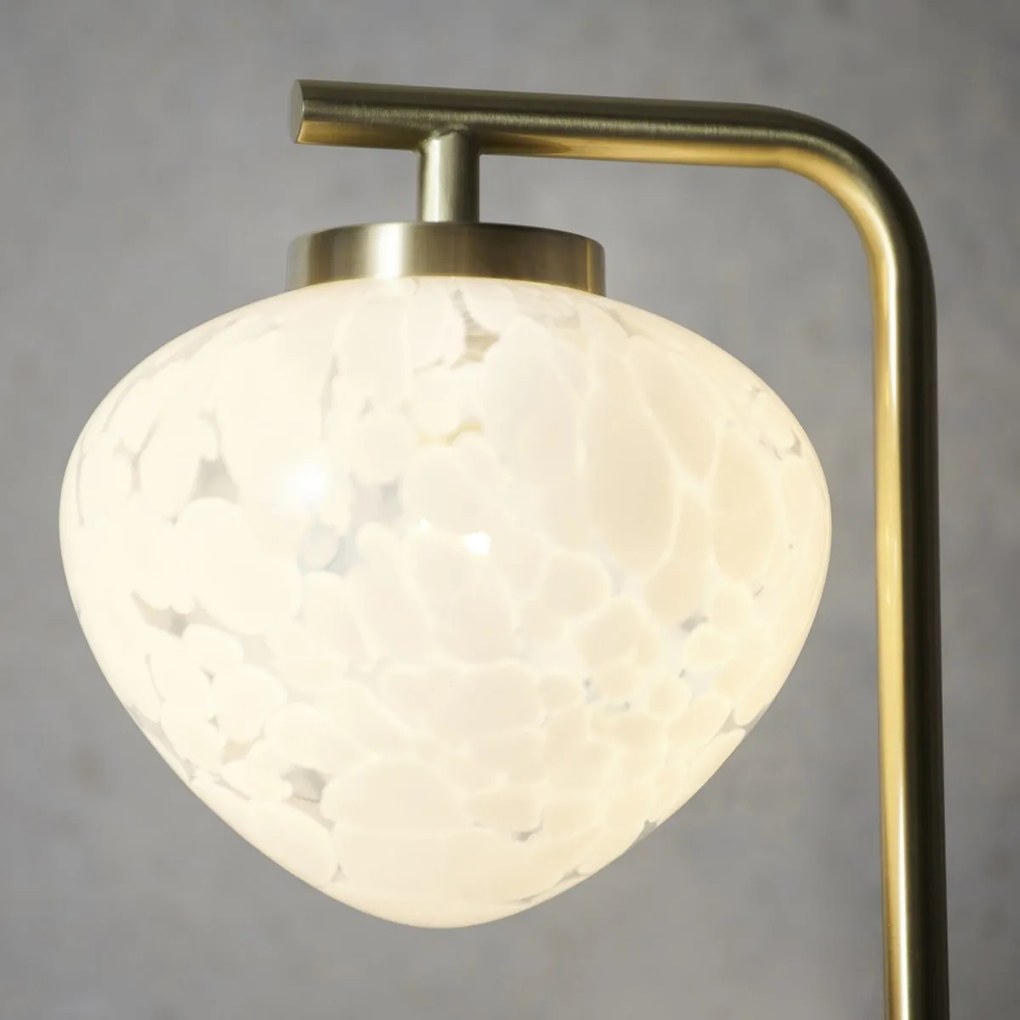 Endon glamour modern asztali lámpa mali fehér sárgaréz end98817