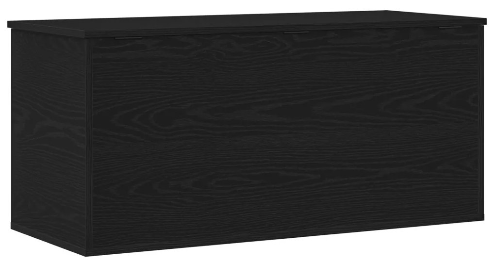 Tárolódoboz Fedéllel Fekete Tölgy 100x42x46 cm Mérnöki Fa