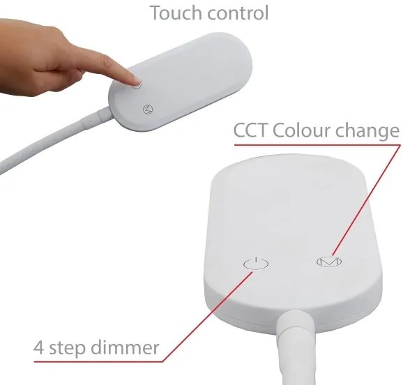 Briloner 1297-016 - LED Dimmelhető állólámpa LED/8W/230V