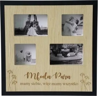 Képkeret 4 Képhez Óriás 40X40 Fiatal Pár Esküvő